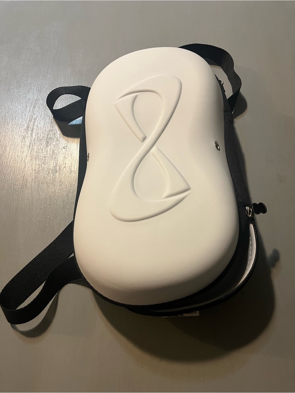 NFINITY Black & White Hard Shell Cheer Shoe Case Bag Molded Infinity Logo
Size: